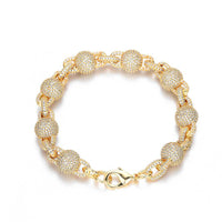 10.5mm Diamond Ball Bracelet - CRAZY DIAMOND DRIP