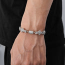 10mm Diamond Cross Star Bracelet - CRAZY DIAMOND DRIP