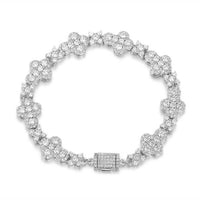 10mm Diamond Cross Star Bracelet - CRAZY DIAMOND DRIP