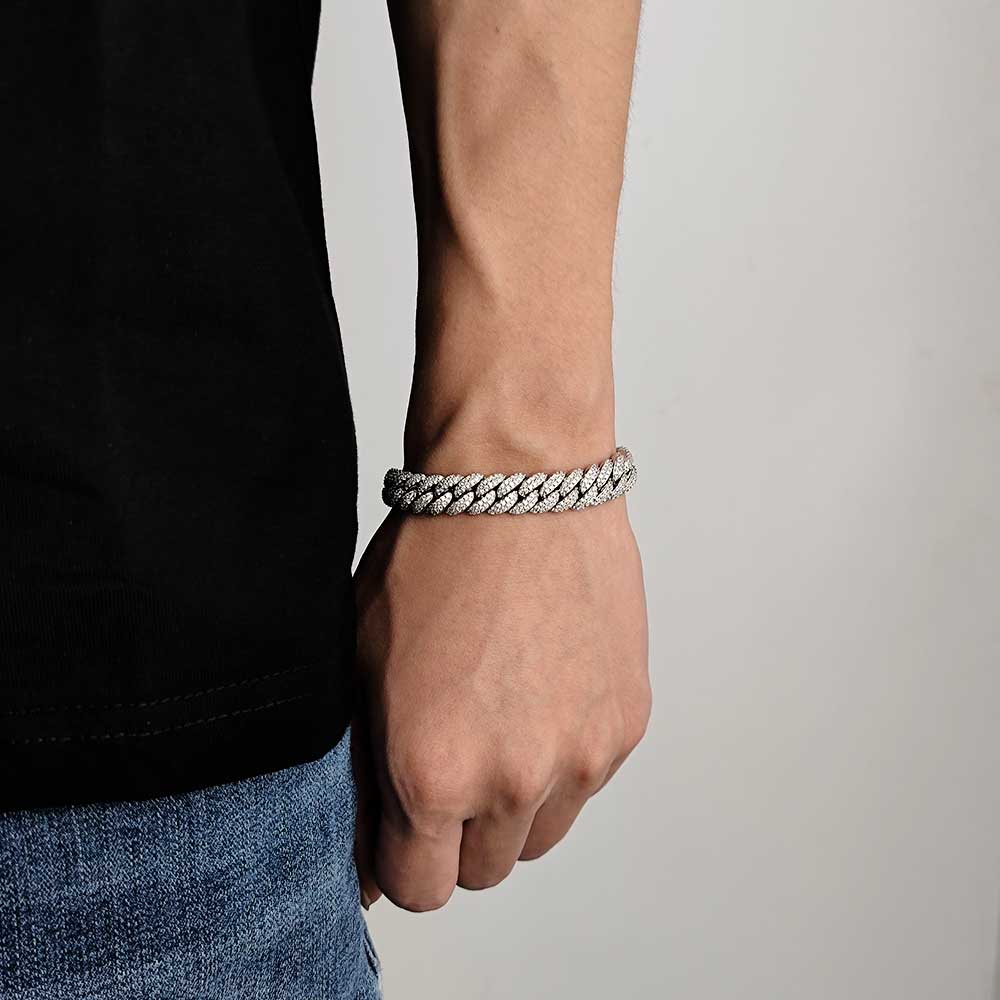 10mm Diamond Miami Cuban Link Bracelet