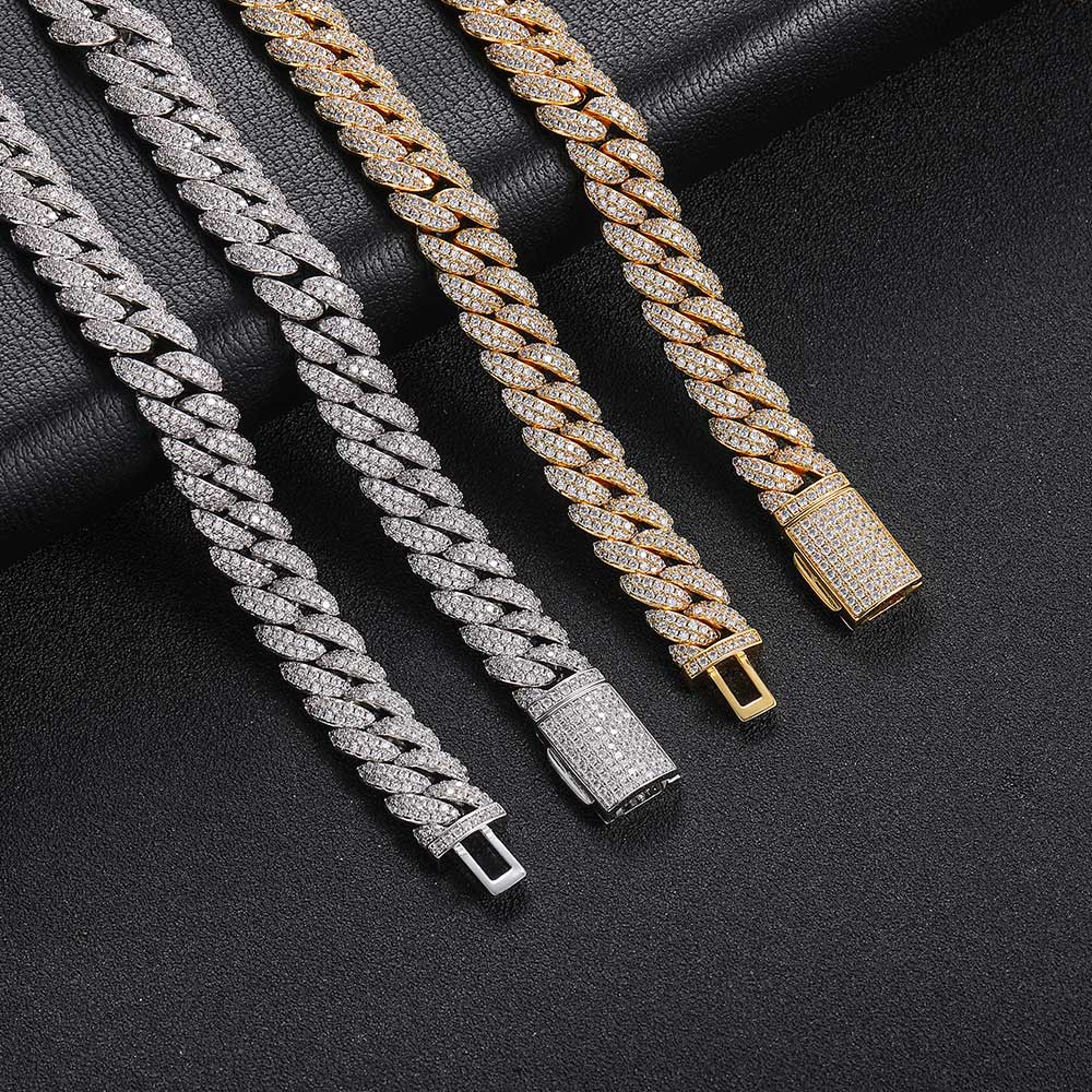 10mm Diamond Miami Cuban Link Chain - CRAZY DIAMOND DRIP