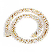 12mm Diamond Miami Cuban Link Chain - CRAZY DIAMOND DRIP