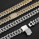 12mm Diamond Miami Cuban Link Chain - CRAZY DIAMOND DRIP