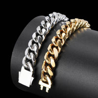 12mm Miami Cuban Link Bracelet - CRAZY DIAMOND DRIP