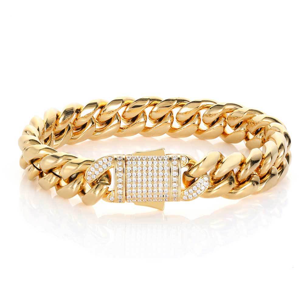 12mm Miami Cuban Link Bracelet