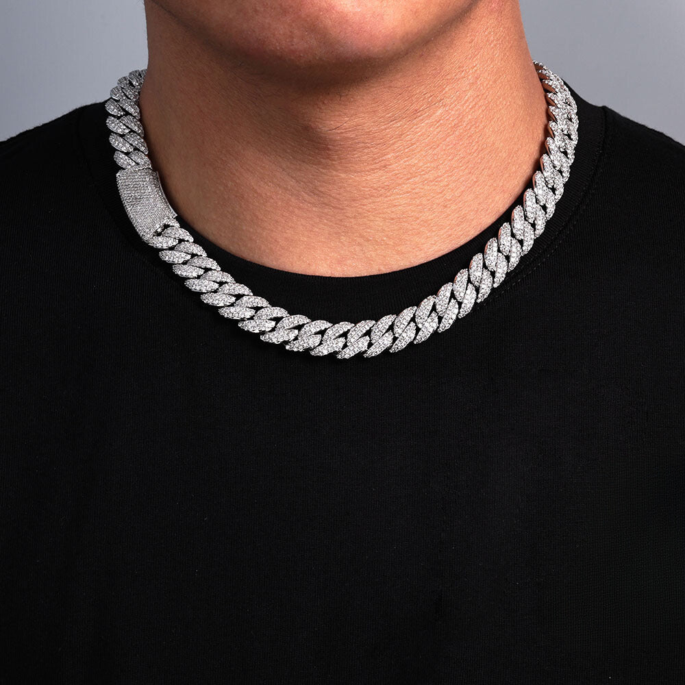 13mm Diamond Miami Cuban Link Chain