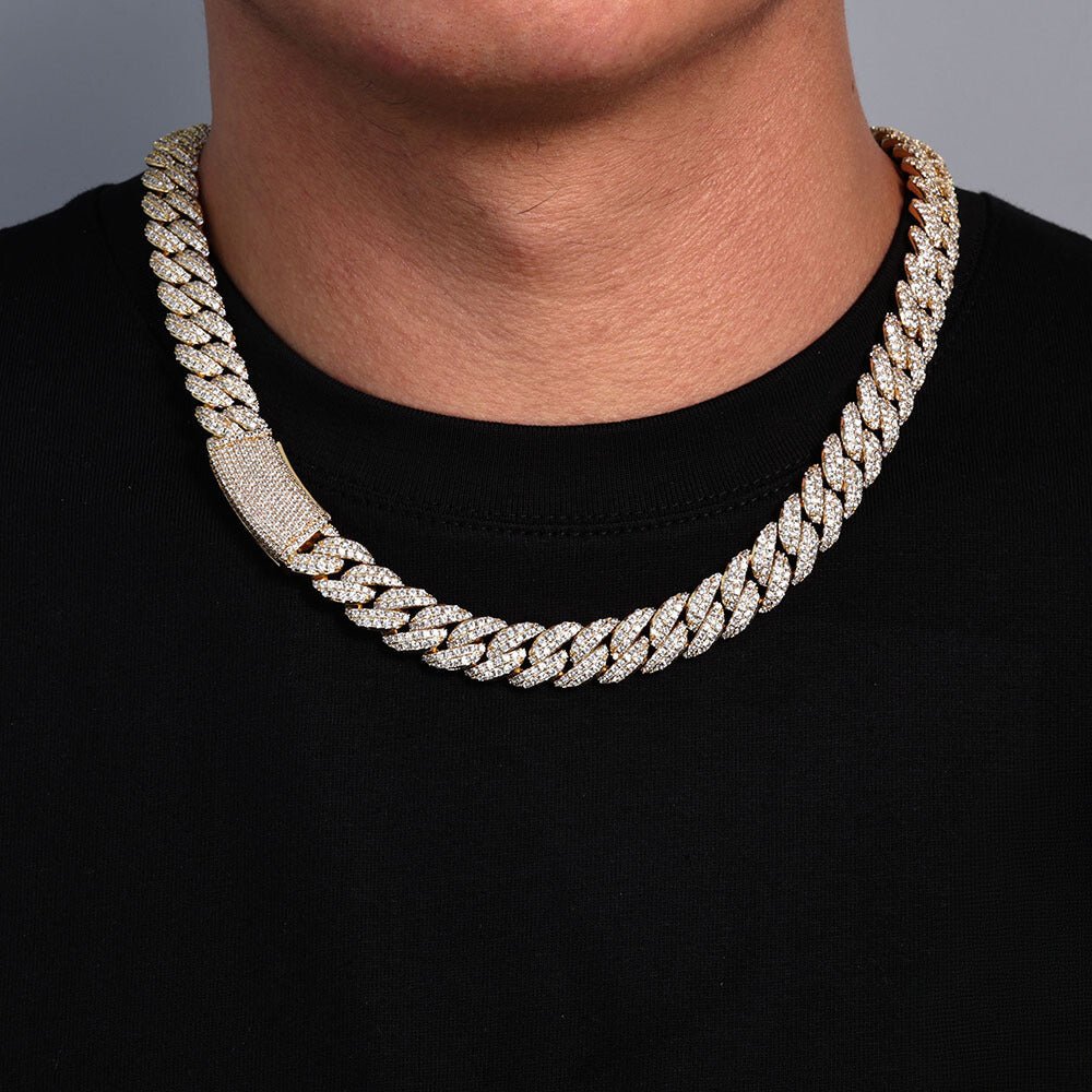 13mm Diamond Miami Cuban Link Chain