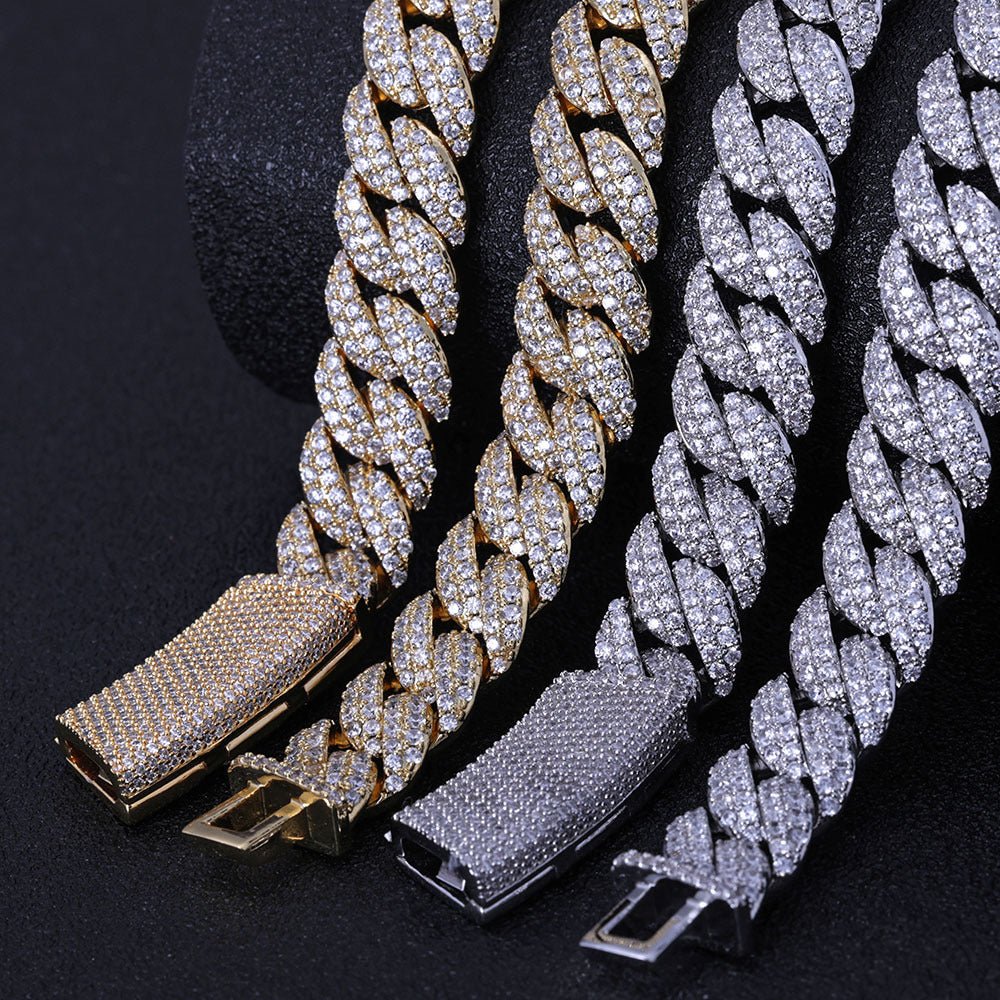 13mm Diamond Miami Cuban Link Chain - CRAZY DIAMOND DRIP