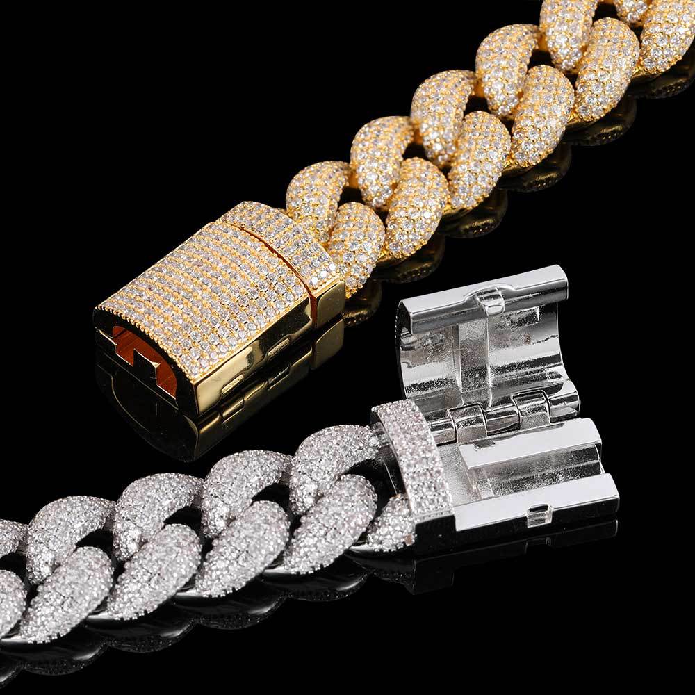 14/18mm Diamond Miami Cuban Link Chain - CRAZY DIAMOND DRIP