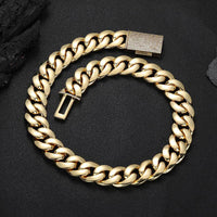 14k Gold & White Gold Plated Cuban Link Chain - All Sizes - CRAZY DIAMOND DRIP