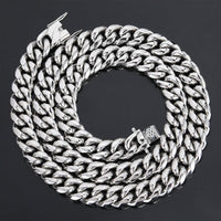 14K Gold & White Gold Plated Miami Cuban Link Chain - All Sizes - CRAZY DIAMOND DRIP