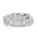 14mm Diamond Miami Cuban Link Bracelet - CRAZY DIAMOND DRIP