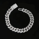 14mm Diamond Miami Cuban Link Bracelet - CRAZY DIAMOND DRIP