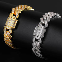 14mm Diamond Miami Cuban Link Bracelet - CRAZY DIAMOND DRIP