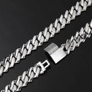 14mm S927 VVS Moissaite Miami Cuban Link Chain - CRAZY DIAMOND DRIP