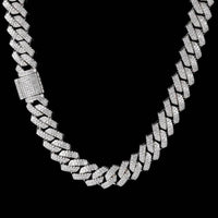 14mm S927 VVS Moissaite Miami Cuban Link Chain - CRAZY DIAMOND DRIP