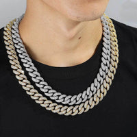 15/18mm Diamond Miami Cuban Link Chain - CRAZY DIAMOND DRIP