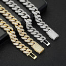 15/18mm Diamond Miami Cuban Link Chain - CRAZY DIAMOND DRIP