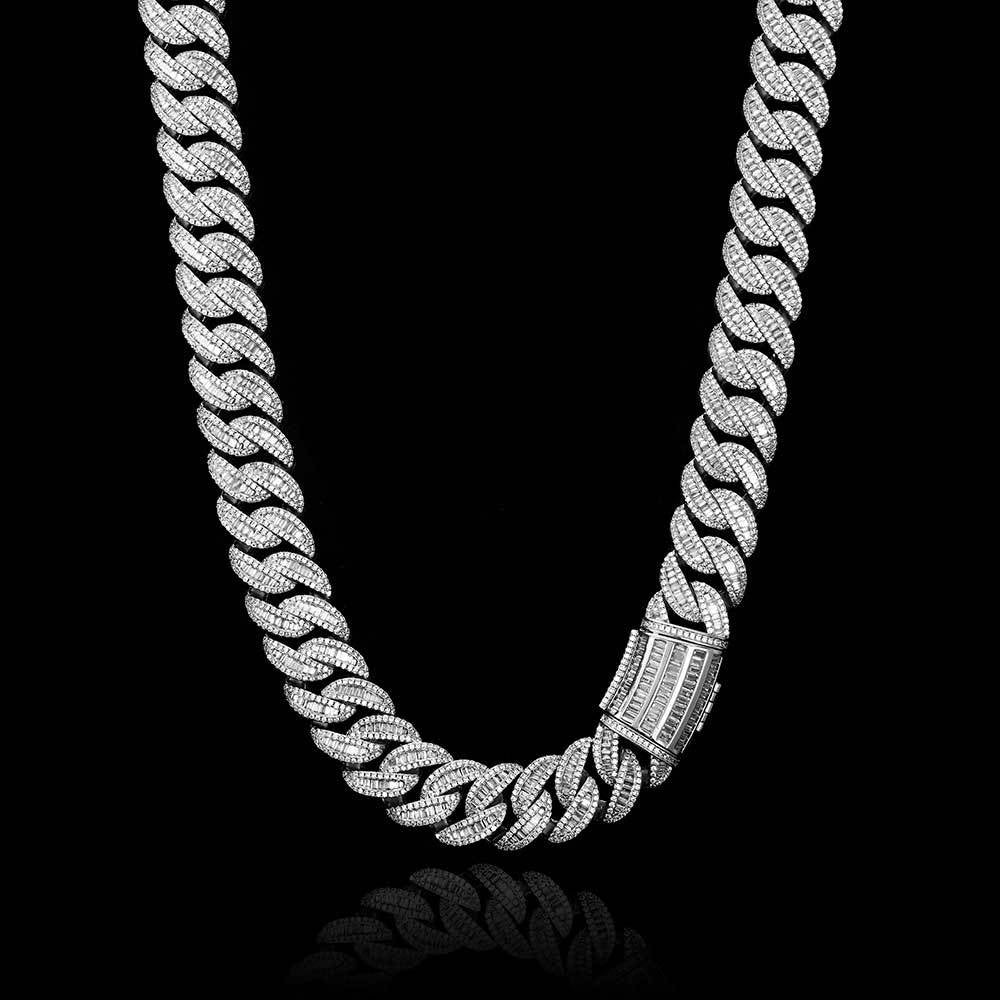 15/20mm Diamond Miami Cuban Link Chain - CRAZY DIAMOND DRIP