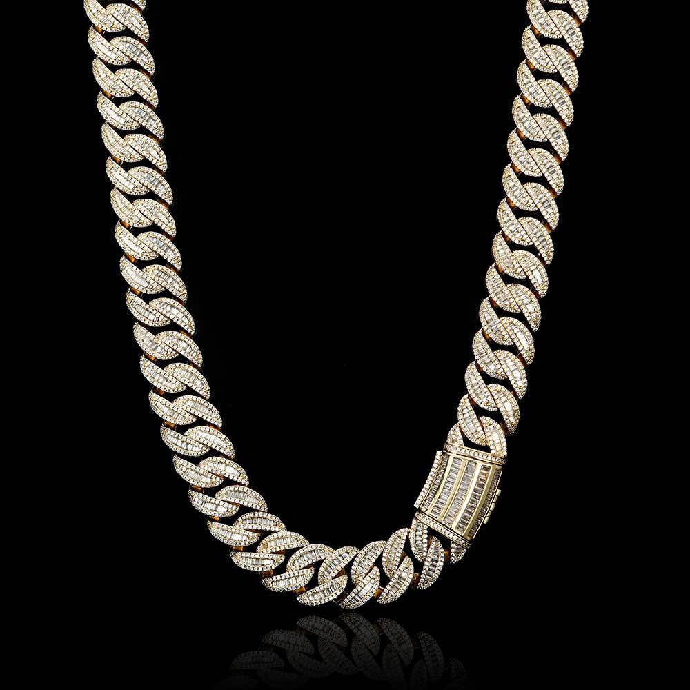 15/20mm Diamond Miami Cuban Link Chain - CRAZY DIAMOND DRIP