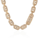 15mm Diamond 8 Cuban Link Chain - CRAZY DIAMOND DRIP