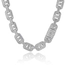 15mm Diamond 8 Cuban Link Chain - CRAZY DIAMOND DRIP