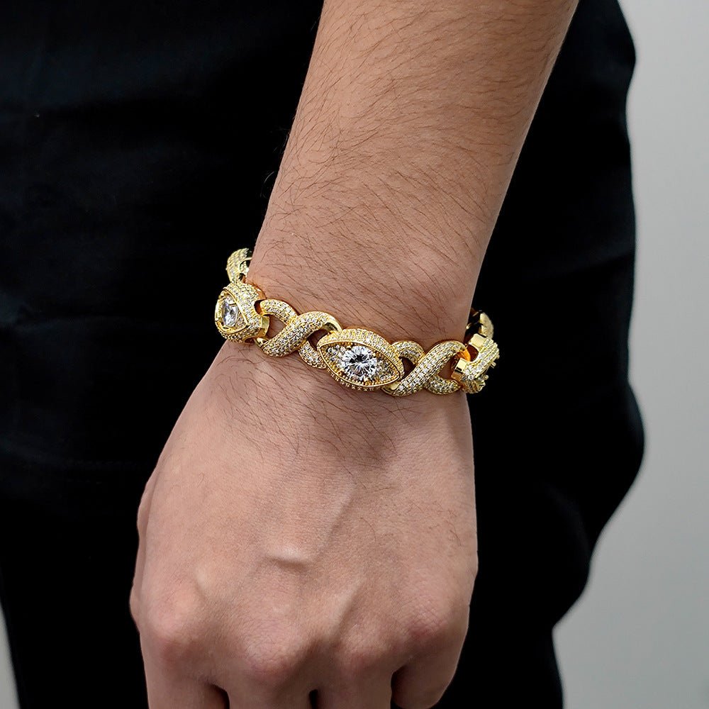 15mm Diamond Infinity Eye Bracelet