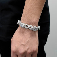 15mm Diamond Infinity Eye Bracelet - CRAZY DIAMOND DRIP