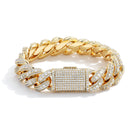 15mm Diamond Miami Cuban Link Bracelet - CRAZY DIAMOND DRIP