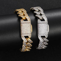 15mm Diamond Miami Cuban Link Bracelet - CRAZY DIAMOND DRIP