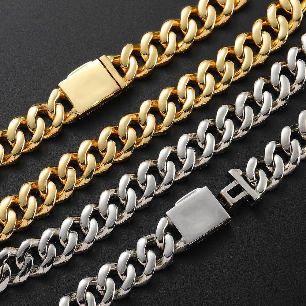 15mm Diamond Miami Cuban Link Bracelet - CRAZY DIAMOND DRIP