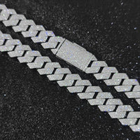 15mm Diamond Miami Cuban Link Chain - CRAZY DIAMOND DRIP