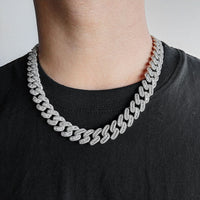 15mm Diamond Miami Cuban Link Chain - CRAZY DIAMOND DRIP