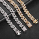 15mm Diamond Miami Cuban Link Chain - CRAZY DIAMOND DRIP