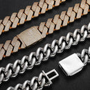 15mm Diamond Miami Cuban Link Chain - CRAZY DIAMOND DRIP