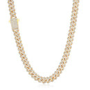 15mm Diamond Miami Cuban Link Chain - CRAZY DIAMOND DRIP