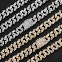 15mm Diamond Miami Cuban Link Chain - CRAZY DIAMOND DRIP