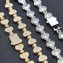 15mm Diamond Money Bag Necklace - CRAZY DIAMOND DRIP