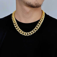 16mm Diamond Infinity Eye Cuban Link Chain - CRAZY DIAMOND DRIP