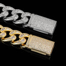 16mm Diamond Infinity Eye Cuban Link Chain - CRAZY DIAMOND DRIP