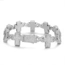 17mm Diamond Infinity Cross Bracelet - CRAZY DIAMOND DRIP