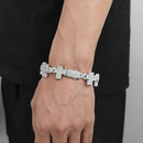 17mm Diamond Infinity Cross Bracelet - CRAZY DIAMOND DRIP