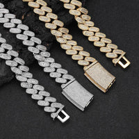 18mm Diamond Miami Cuban Link Bracelet - CRAZY DIAMOND DRIP