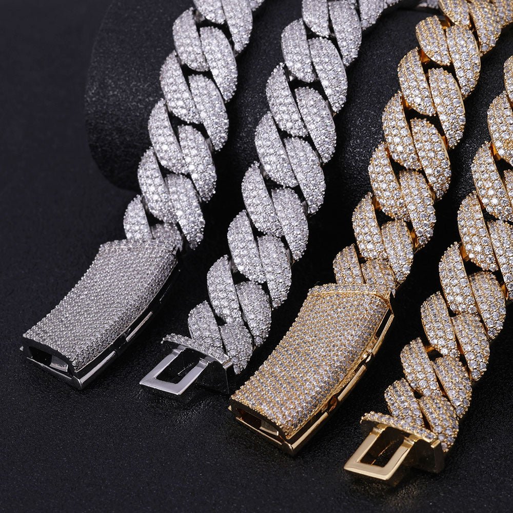 18mm Diamond Miami Cuban Link Chain - CRAZY DIAMOND DRIP