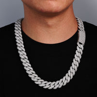 18mm Diamond Miami Cuban Link Chain - CRAZY DIAMOND DRIP