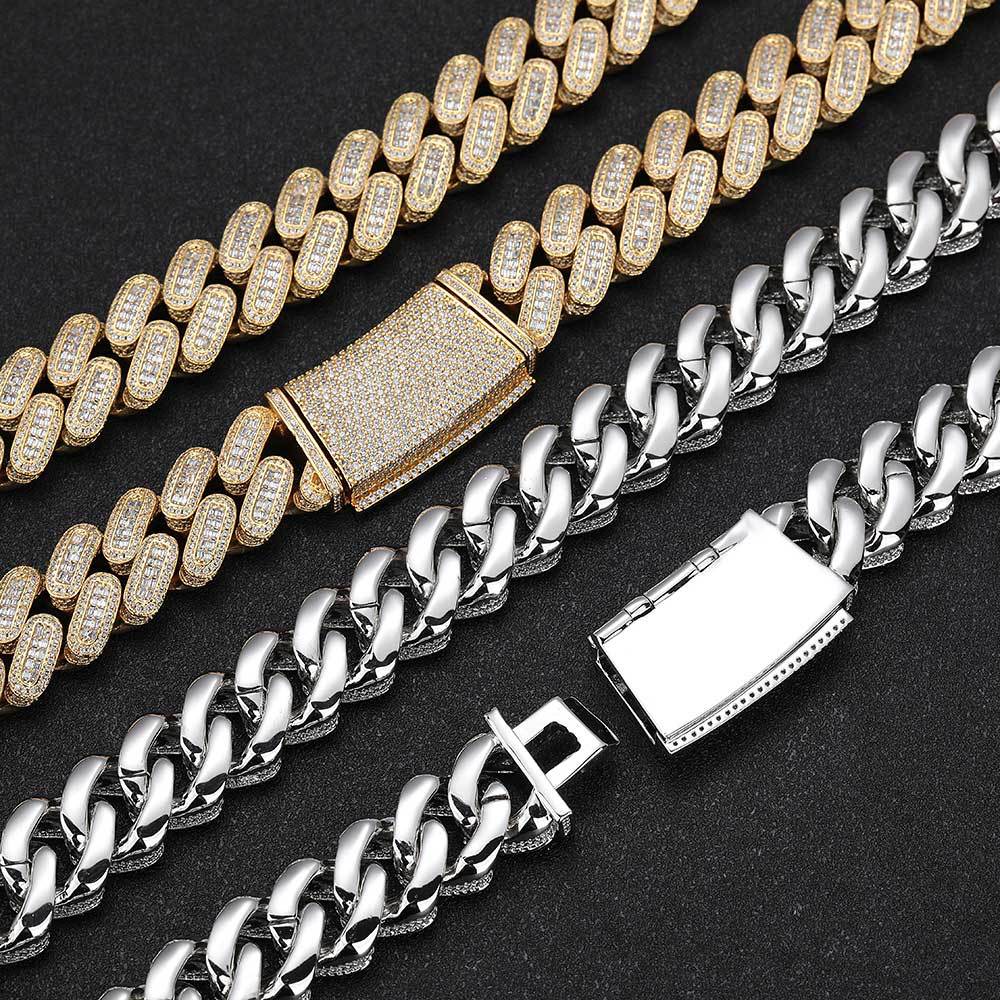 18mm Diamond Miami Cuban Link Chain - CRAZY DIAMOND DRIP