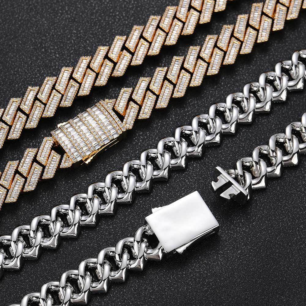 18mm Diamond Miami Cuban Link Chain - CRAZY DIAMOND DRIP