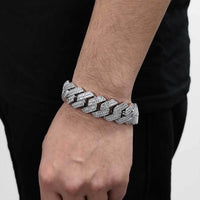 20mm Diamond Miami Cuban Link Bracelet - CRAZY DIAMOND DRIP