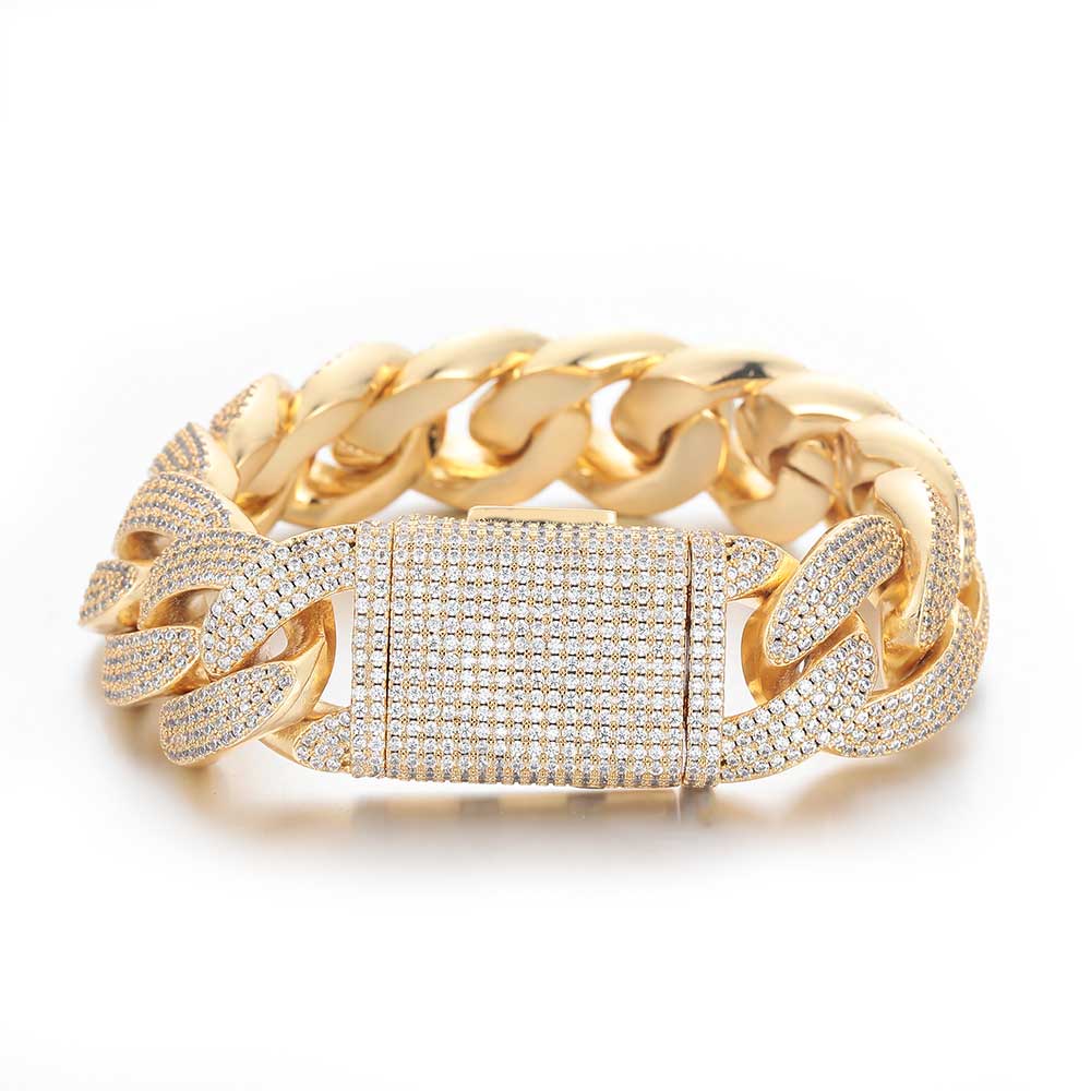 20mm Diamond Miami Cuban Link Bracelet