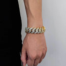 20mm Diamond Miami Cuban Link Bracelet - CRAZY DIAMOND DRIP